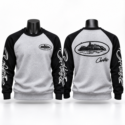Polerón Streetwear Graphic Gris & Black.