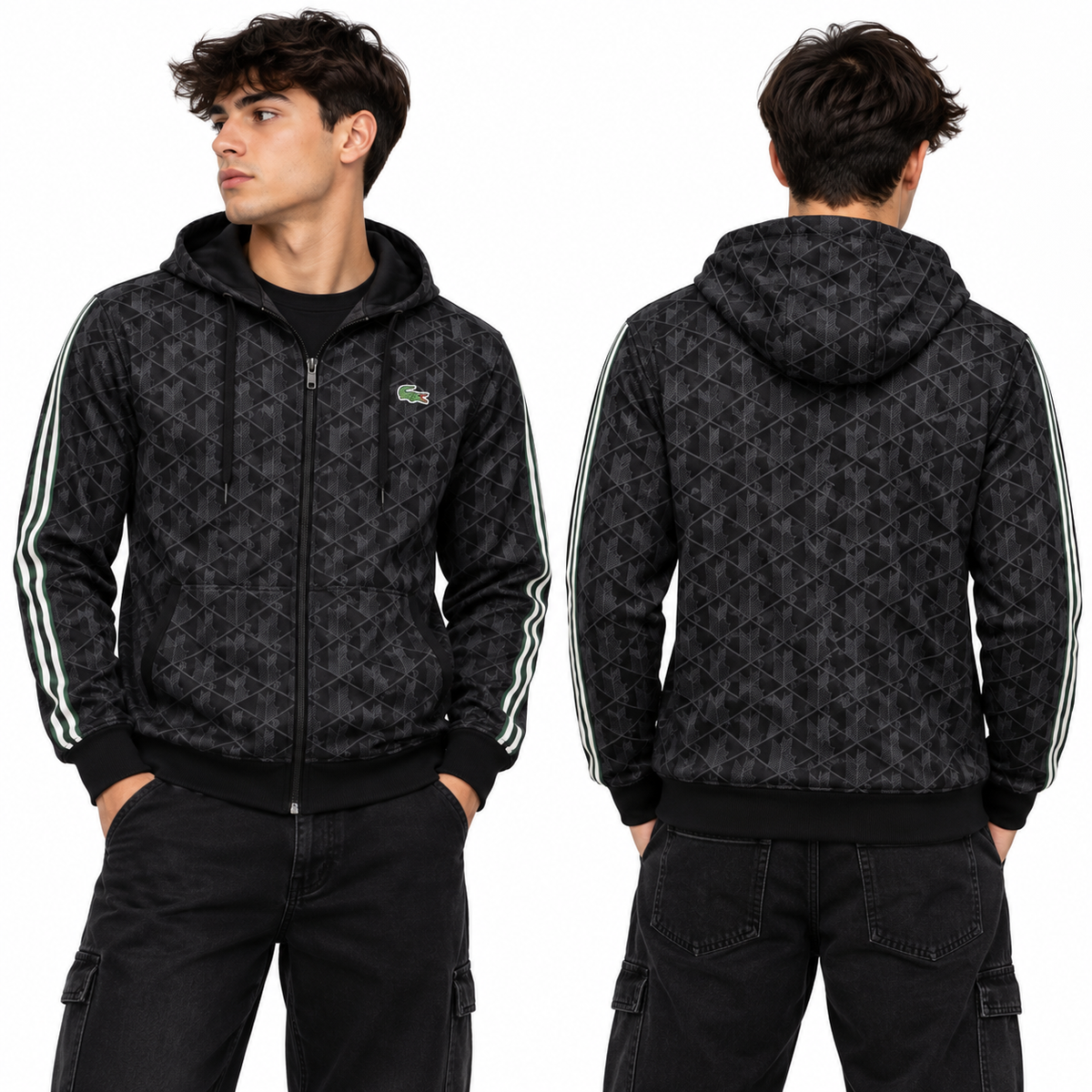 Polerón Full Zip Monogram Black Edition