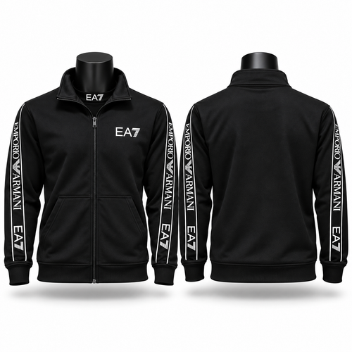 Polerón EA7 Full Zip Black